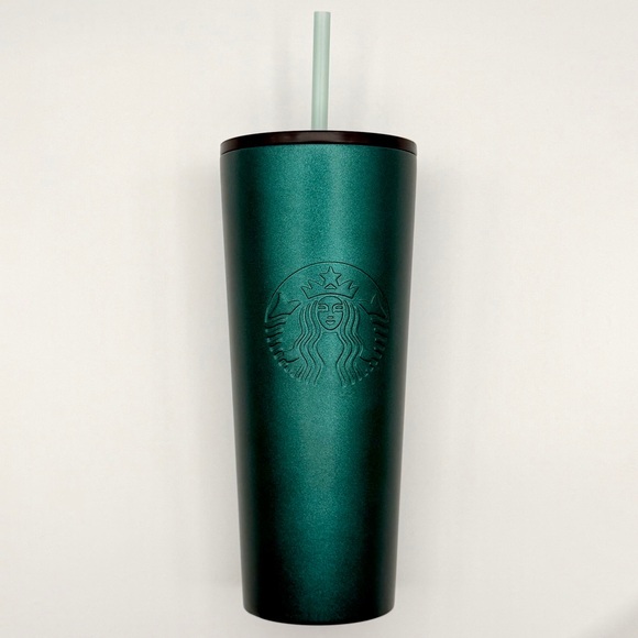 Starbucks Other - Starbucks 24 oz Matte Dark‎ Green (Hunter/Army) Cold Cup Tumbler — Used